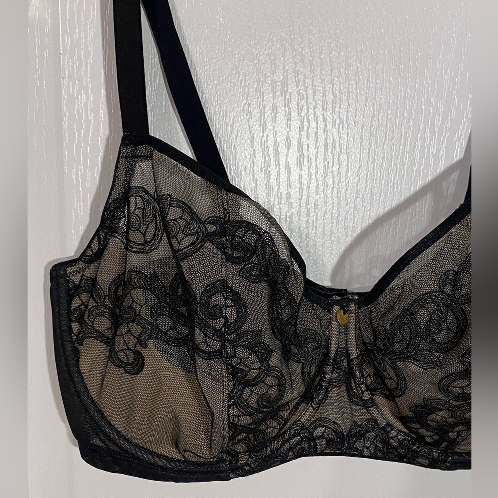 NATORI True Decadence Full Figure Cut And Sew Bra in Black / Café 36G - Picture 4 of 8